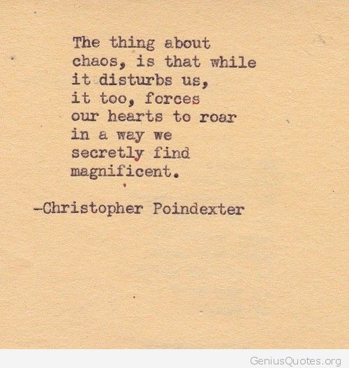 Chaos And Our Hearts
