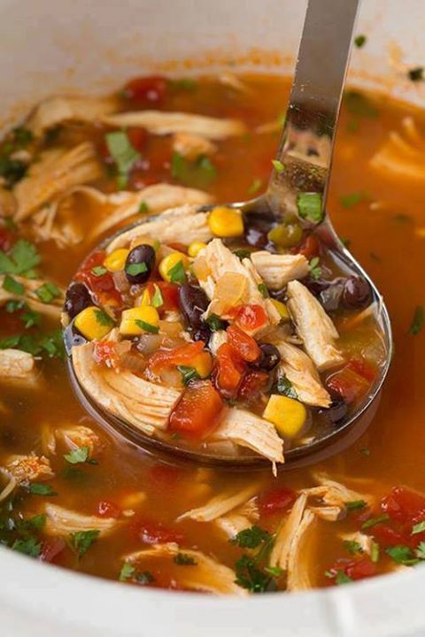 Chicken Tortilla Slow Cooker Soupif You Are Looking For A Slow Cooker Recipe For A Good Healthy And Delicious Soup You