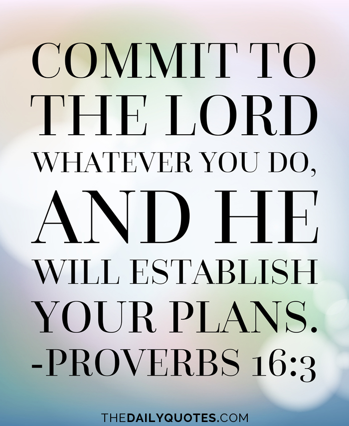 Commit To The Lord