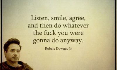 Listen Smile Agree Robert Downey Jr Daily Quotes Sayings Pictures