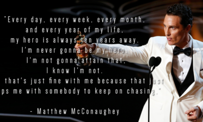 My Hero Ten Years Away Matthew Mcconaughey Daily Quotes Sayings Pictures