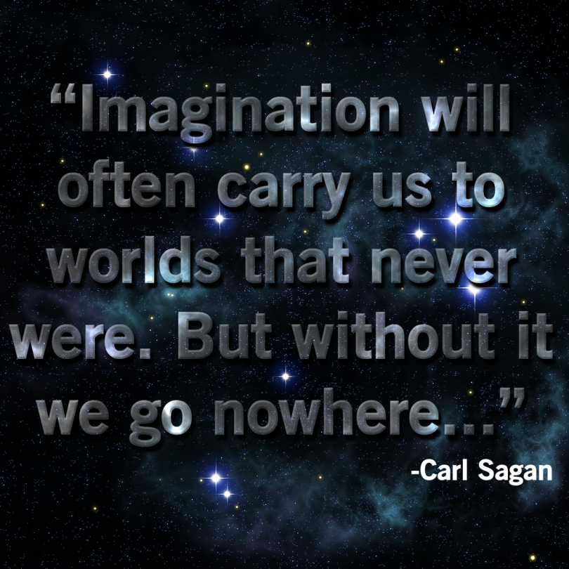 Imagination will often carry us to worlds that never were. But without it we go nowhere. - Carl Sagan