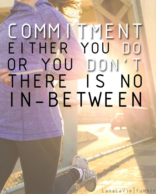 commitment on fitness