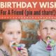 20 Birthday Wishes For A Friend Pin And Share