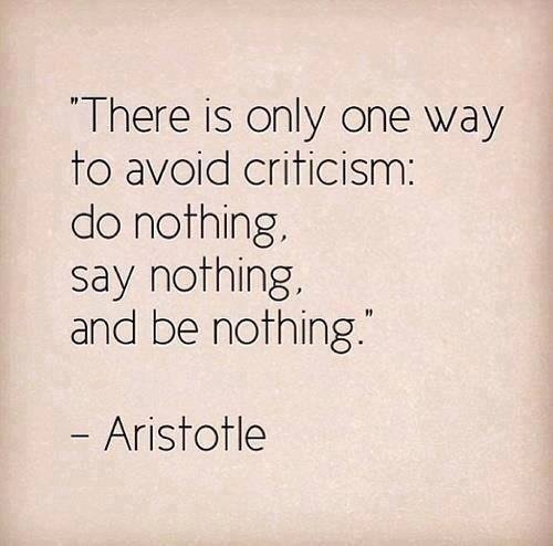 Avoid Criticism