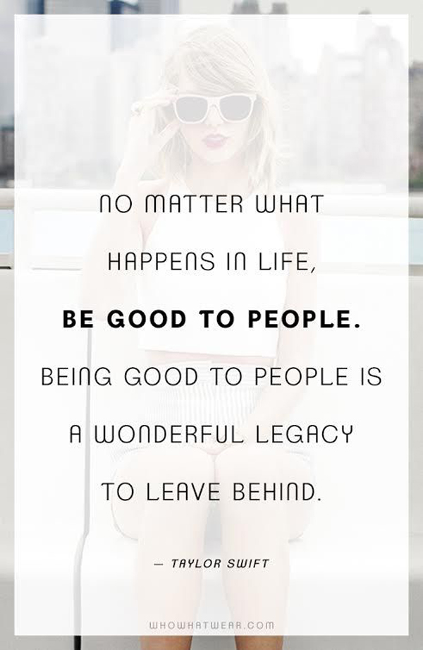 Be Good To People