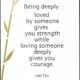 Being Deeply Loved