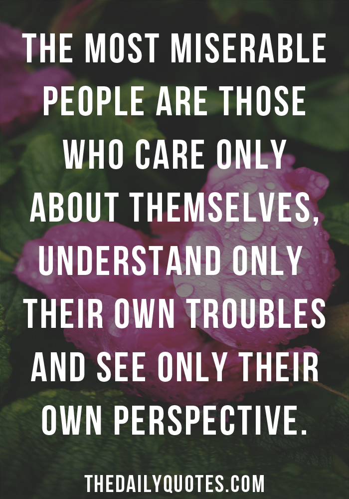 Care Only About Themselves