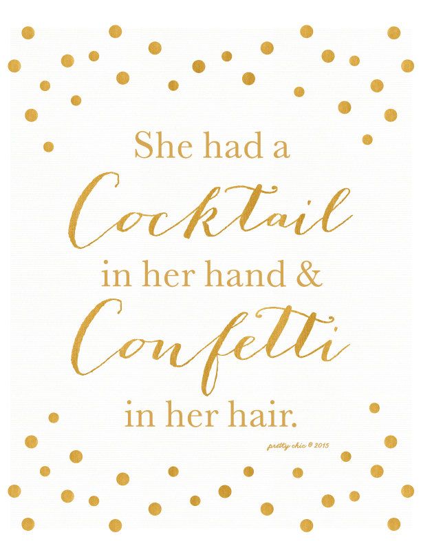 Cocktails Confetti