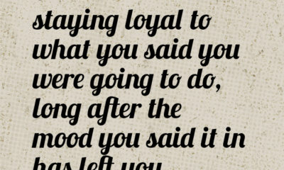 Commitment Means Staying Loyal