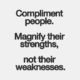 Compliment People