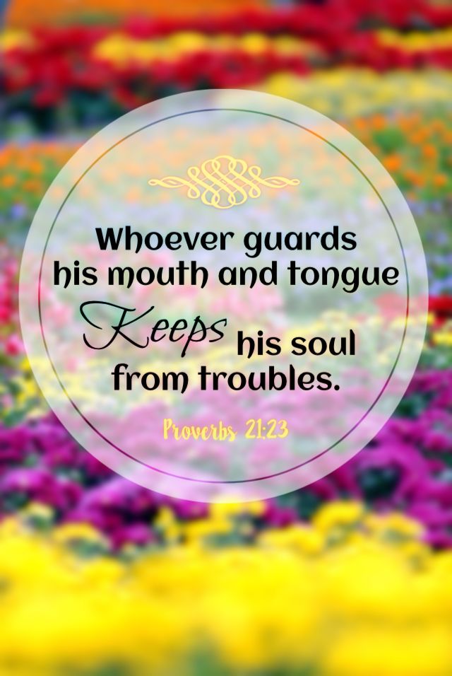 Guards His Mouth