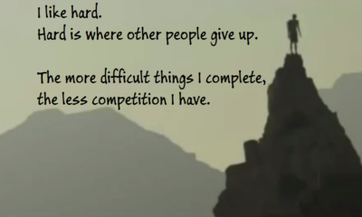 Hard Where Other People Give Up Life Daily Quotes Sayings Pictures