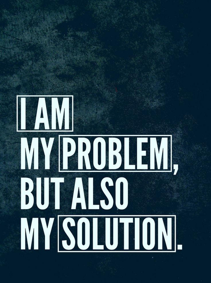 I Am My Problem