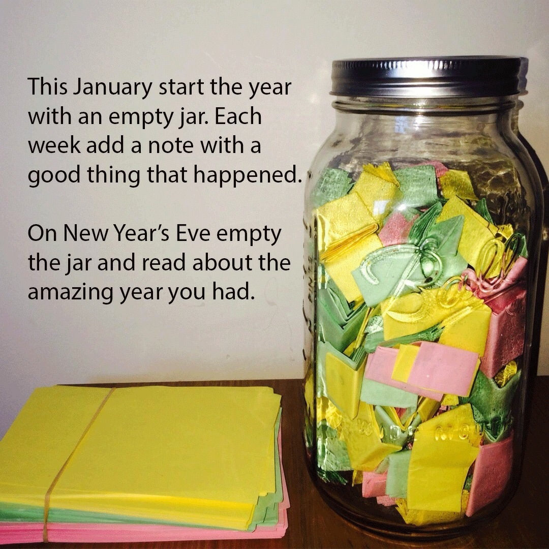 January Good Thing Note Jar Daily Quotes Sayings Pictures