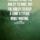 Keep A Good Attitude