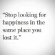 Looking For Happiness