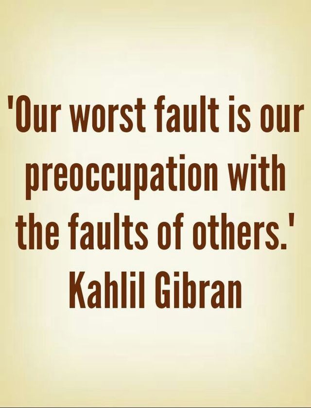 Our Worst Fault