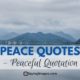 Peace Quotes Peaceful Quotation