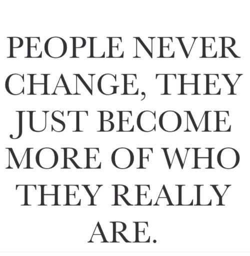 People Never Change