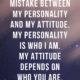 Personality Attitude