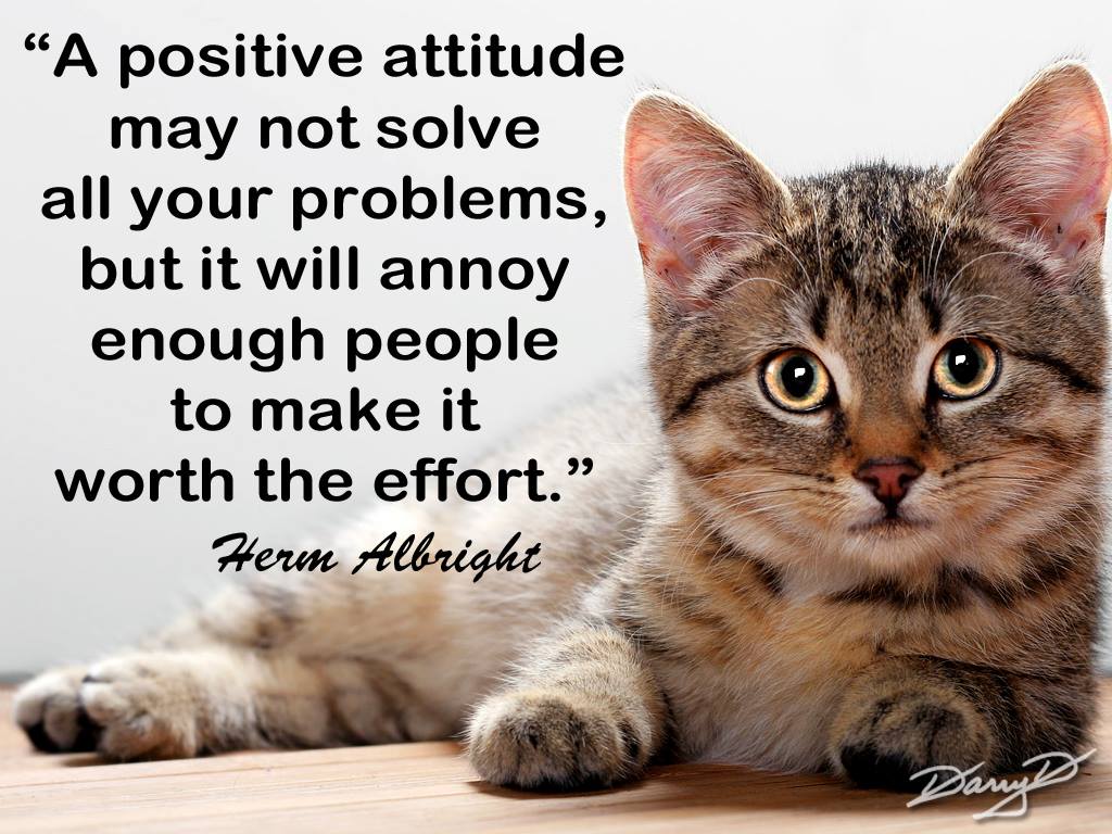 Positive Attitude Annoy People Herm Albright Daily Quotes Sayings Pictures