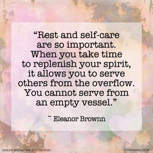 Rest And Self Care