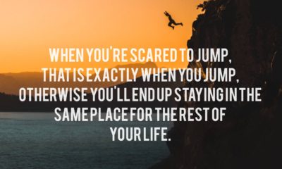 Scared To Jump Life Daily Quotes Sayings Pictures