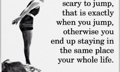 Scary To Jump Motivational Daily Quotes Sayings Pictures