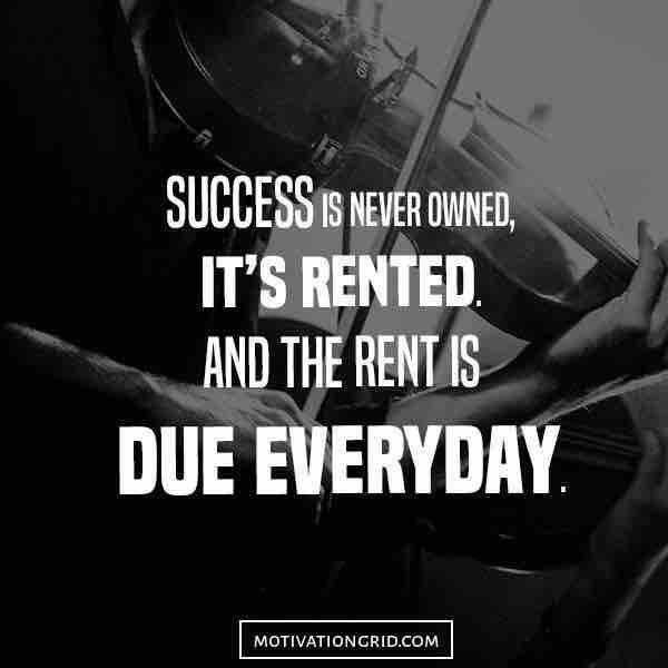 Success Is Never Owned