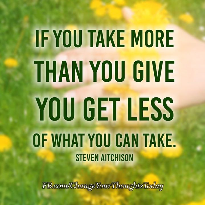 Take More Than You Give