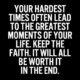 The Hardest Times