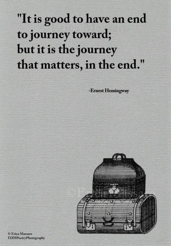 The Journey Matters