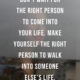 The Right Person