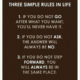 Three Simple Rules