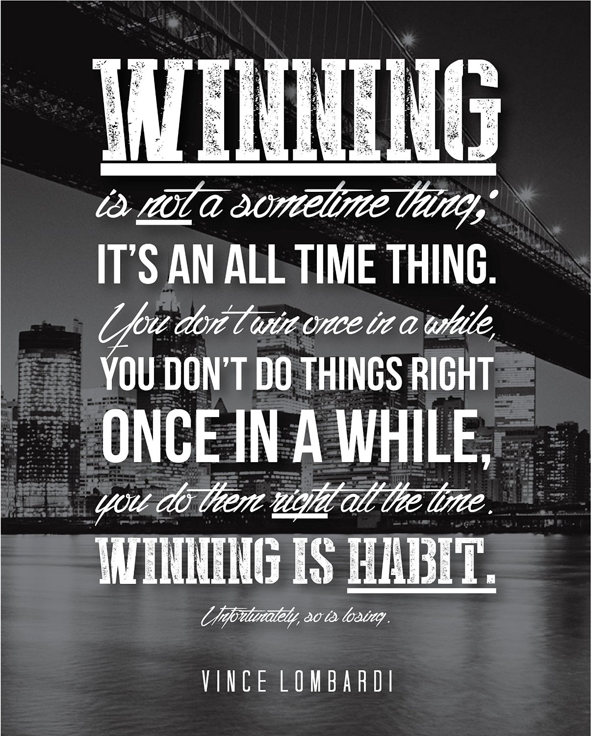 Winning Is Habit Vince Lombardi Daily Quotes Sayings Pictures