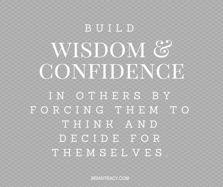 Wisdom Confidence