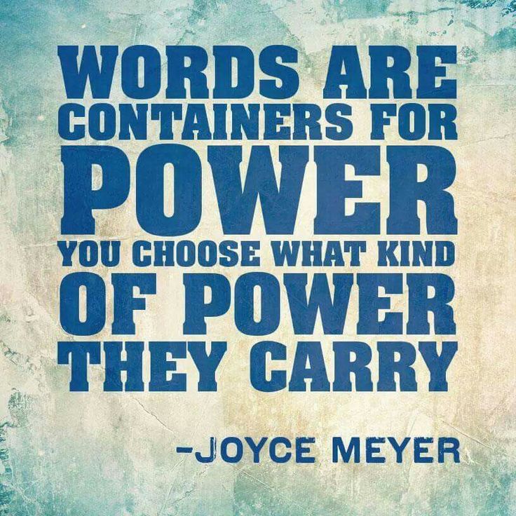 Words Are Power