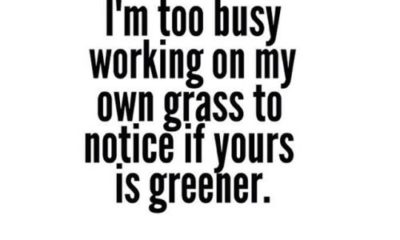 Working On My Own Grass