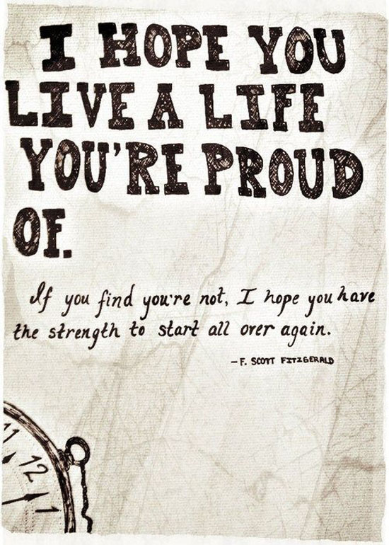 A Life Your Proud Of
