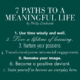 A Meaningful Life