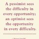 A Pessimist