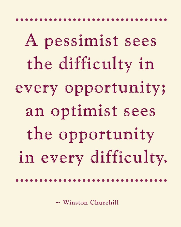 A Pessimist