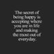 Being Happy