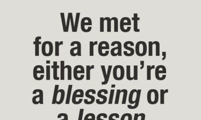 Blessing Or Lesson