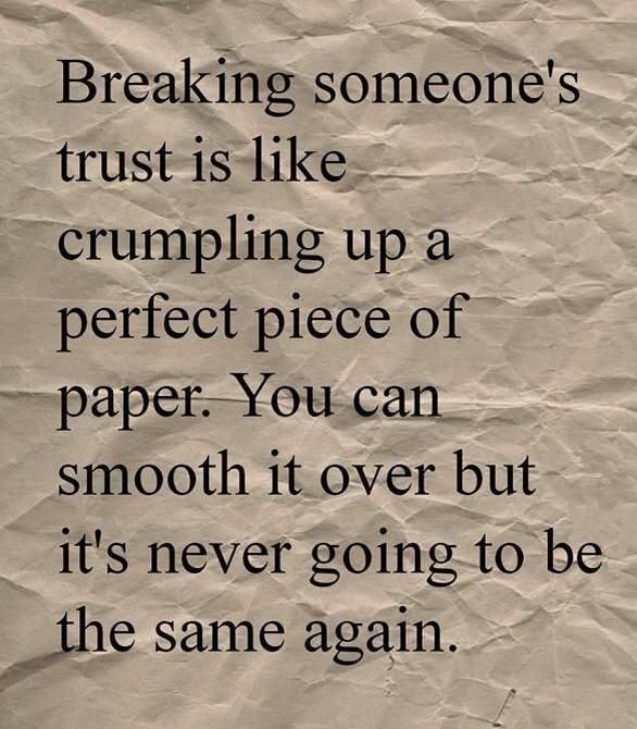 Breaking Someones Trust