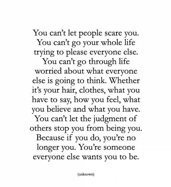 Cant Let People Scare You