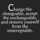 Change The Changeable