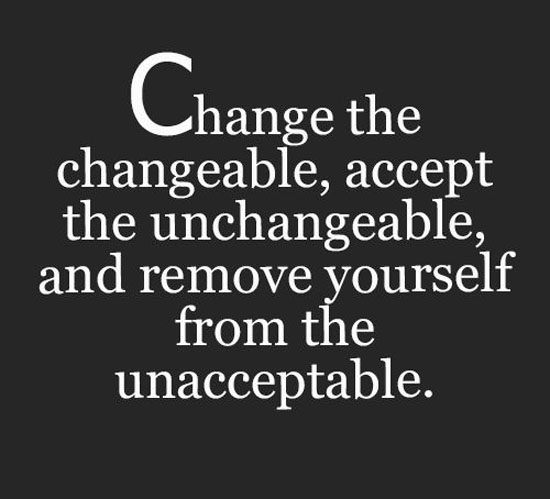 Change The Changeable