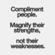 Compliment People